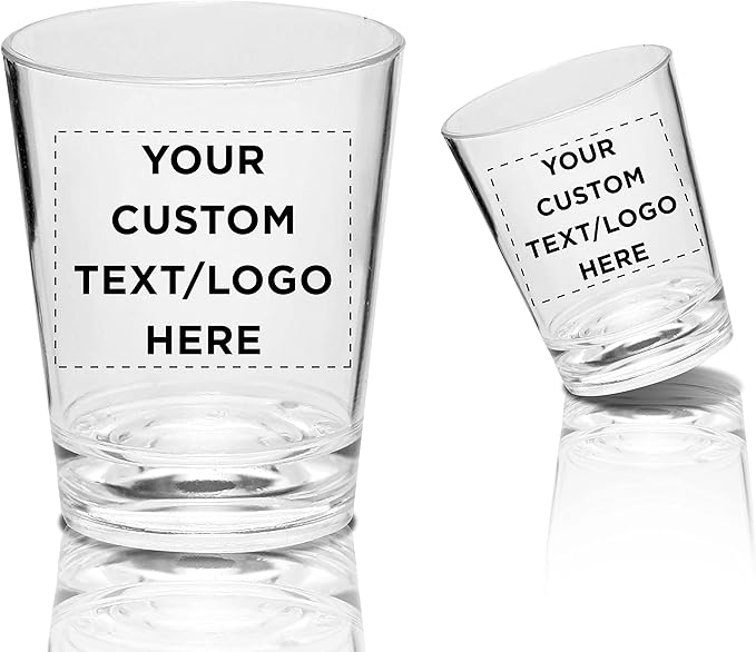 Custom Translucent Plastic Shot Glasses 1.5 oz. Set of 100, Personalized Bulk - Image 7