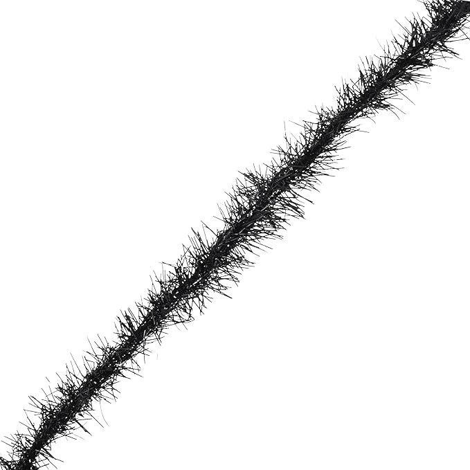 Mandala Crafts Black Tinsel Garland - Image 3