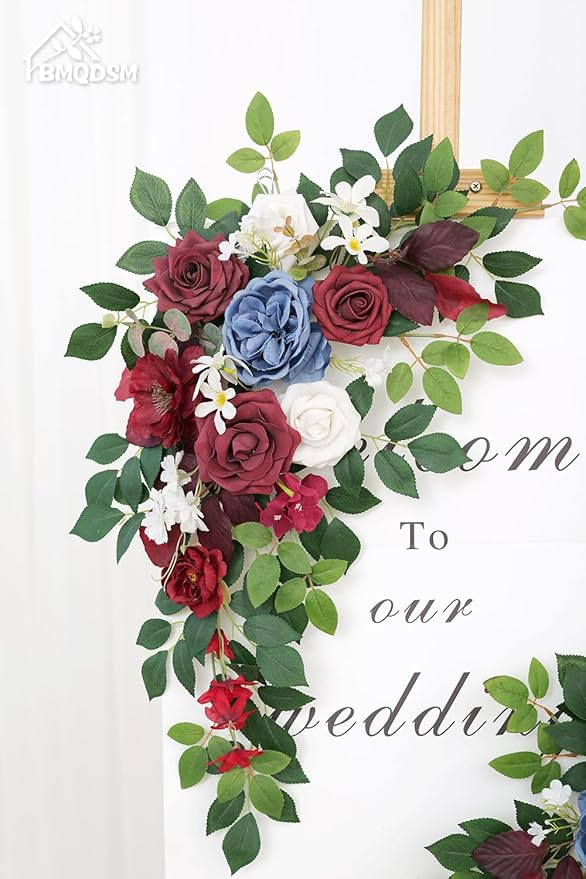 Pack of 2 Artificial Flowers for Backdrop Decoration, Wedding Arch Flowers - Image 3