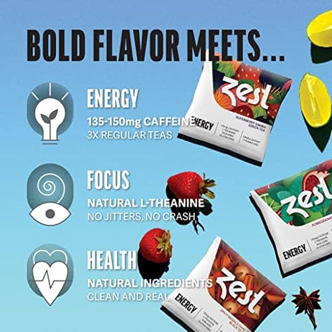 Zest 135-150mg High Caffeine Energy Leaf Blends - Image 4