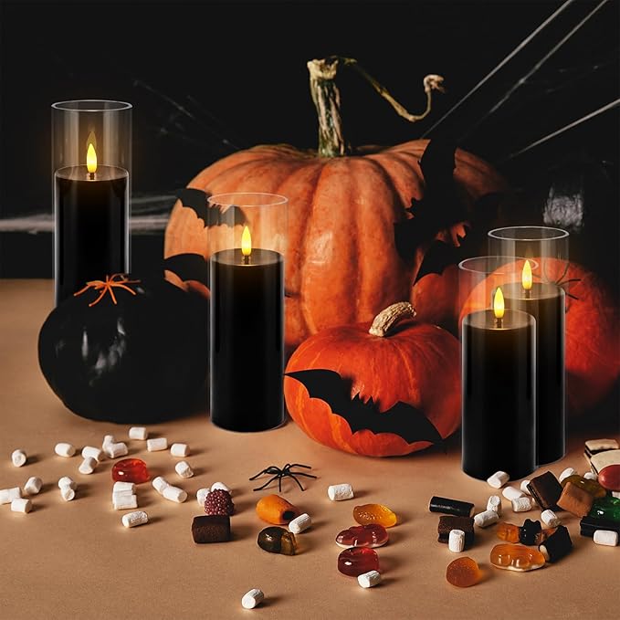 24Pack Black Flickering Flameless LED Candles - Image 7