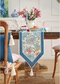 patdrea Linen Leopard Animal Table Runner Farmhouse by Welcometopatdrea