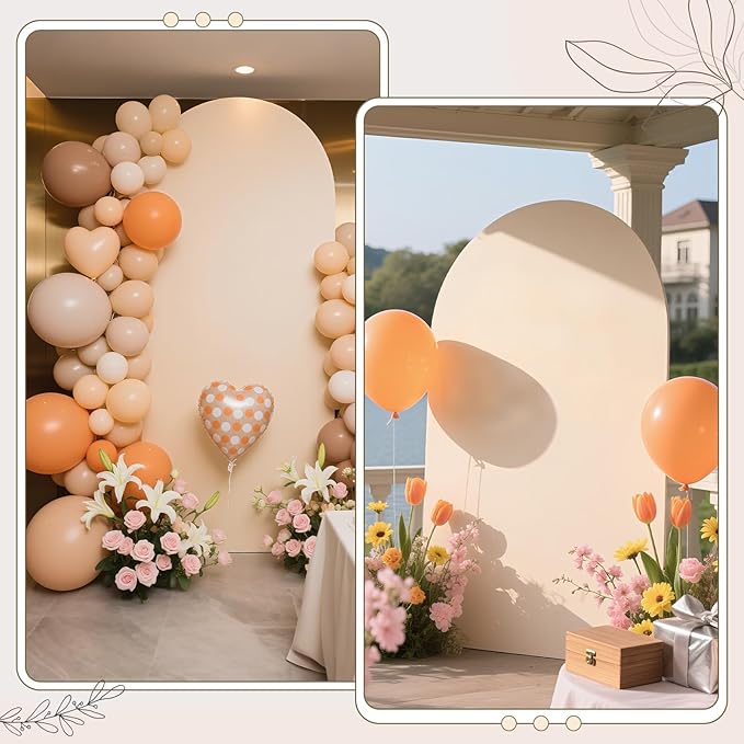 Ledido Wedding Arch Backdrop Cover 6FT Arch Covers Fitted Stretchy Spandex - Image 7