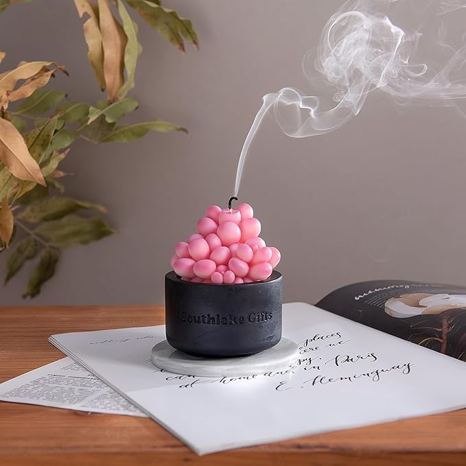 Pink Moonstones Succulent Scented Candle - Image 7