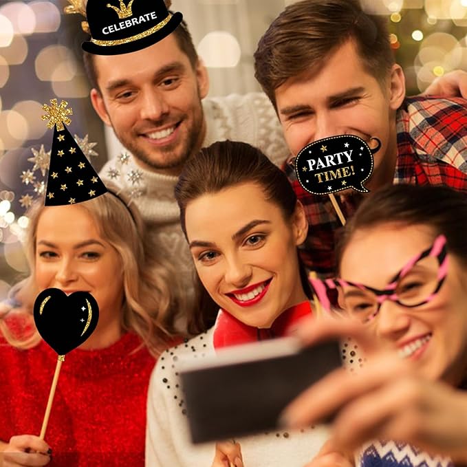 Birthday Photo Booth Props Kit - Image 3