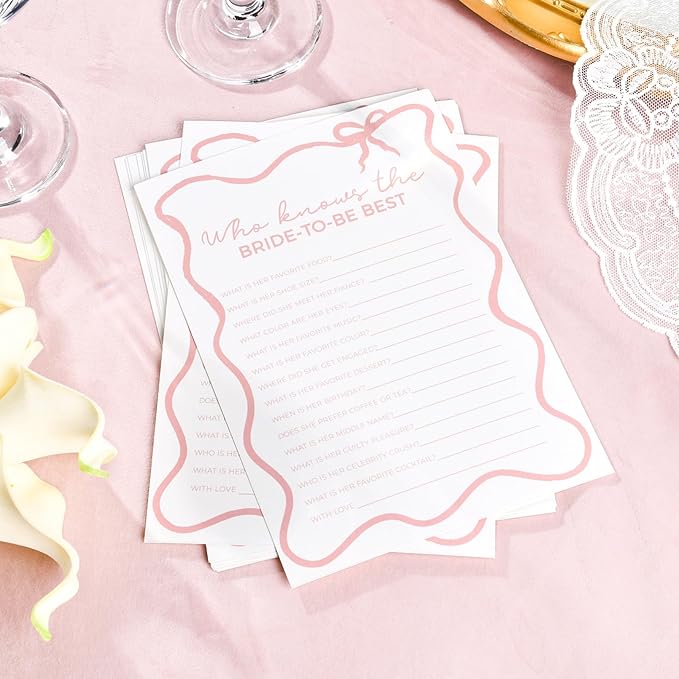 DEEKA 30 PCS Bridal Shower Games Card - Image 3