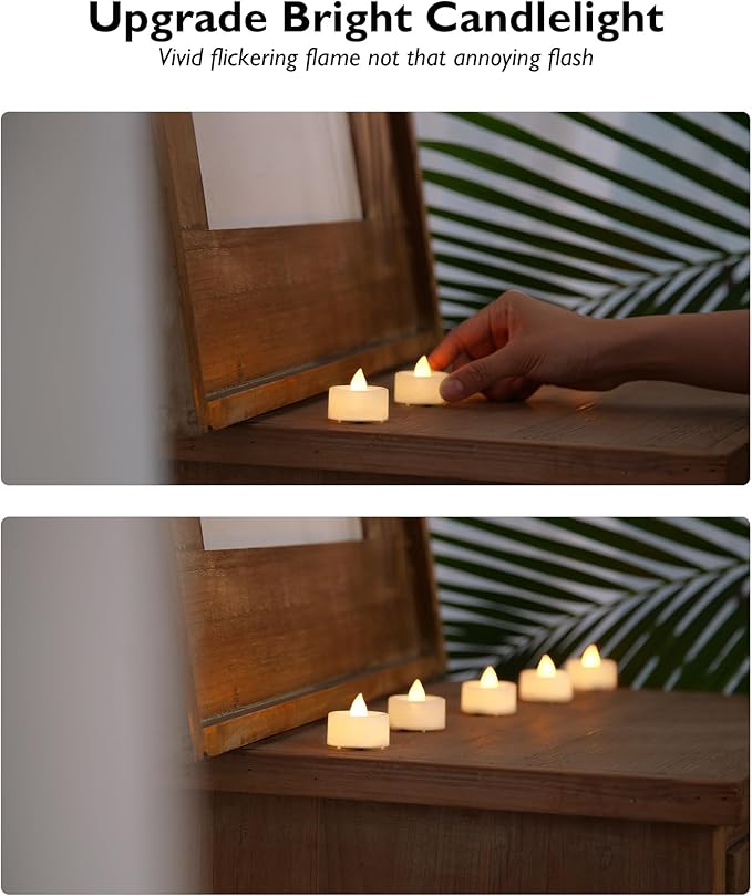 Beichi 100-Pack Flameless LED Tea Light Candles Bulk - Image 4