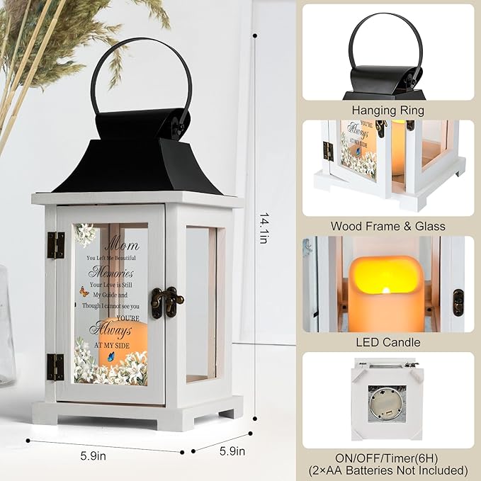 Memorial Lantern Bereavement Sympathy Gifts in Memory of Loved One Memorial - Image 4