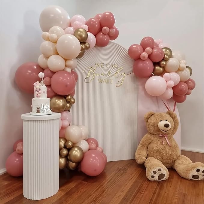 Dusty Pink and Beige Balloons - Image 4