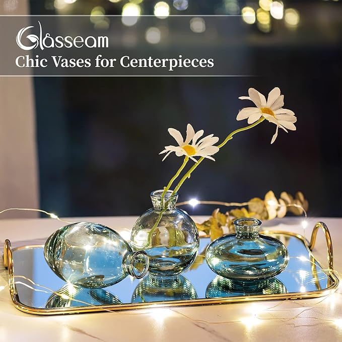 Small Glass Bud Vase for Centerpieces - Image 6