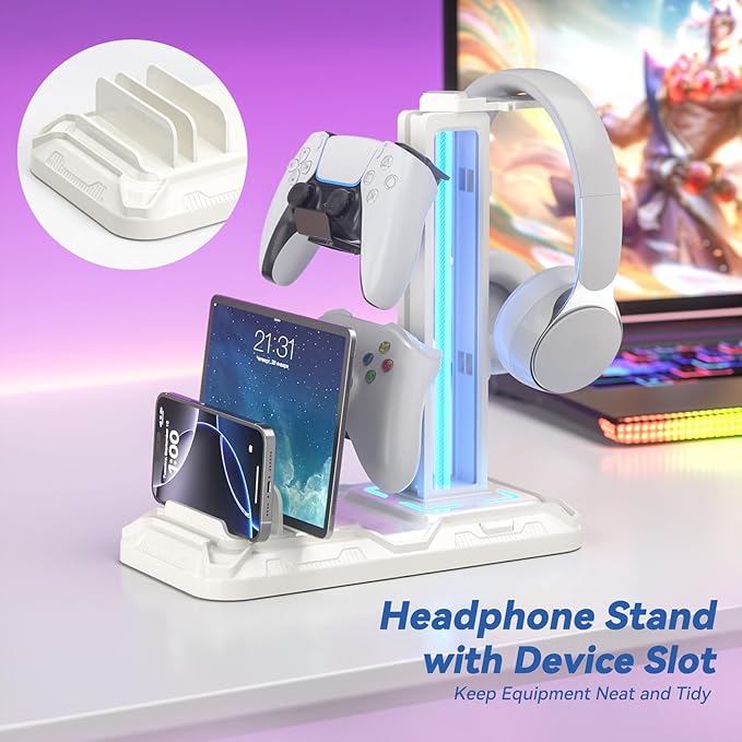KDD Headset Stand with Charging Station - Image 2