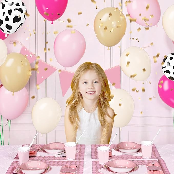 Paready Pink Cow Balloons Set - Image 9