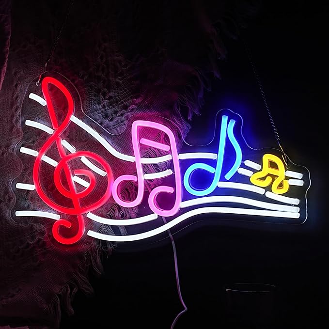 Musical Staff Note Neon Sign Led Music Neon Light - Image 3