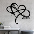 NAZENTI Personalized Metal Sign Infinity Heart Gift by Nazenti