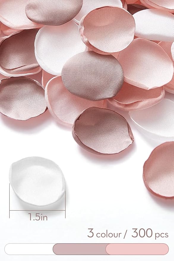 Serwalin 300Pcs Silk Rose Petals Artificial Flower Petals - Image 6