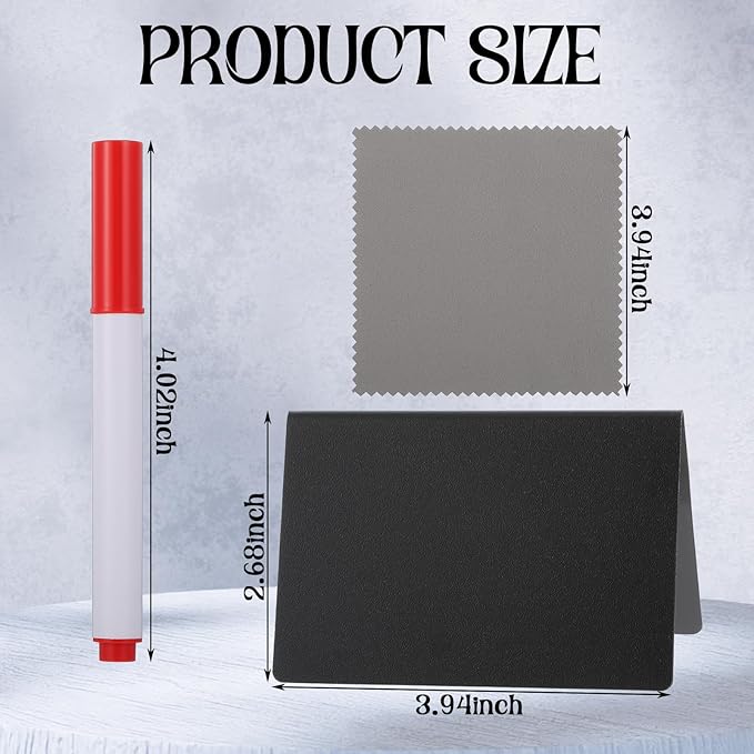 40 Pcs Food Labels for Party Buffet, 3 x 4 Inches Mini Chalkboard Signs - Image 2