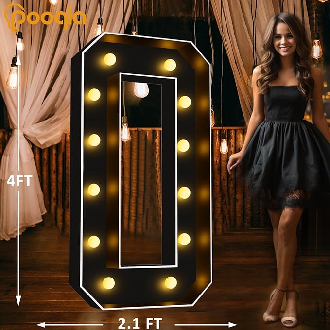 Pooqla 4 FT Marquee Light Up Letters, Big Mosaic Letters Sign - Image 5