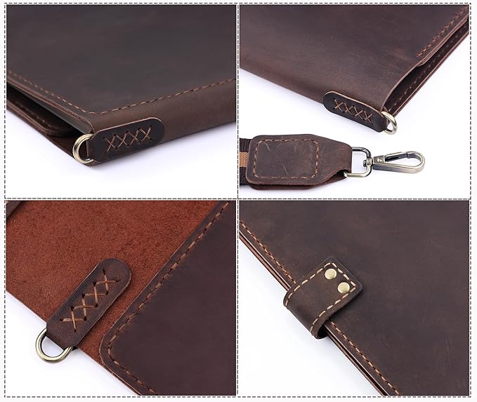 Robrasim Handmade Leather Sketchbook Cover, Artist Sketch Pad Holder - Image 5