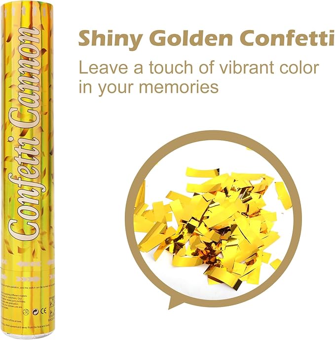 Tamodan 5 Packs Confetti Poppers, 12 inch Confetti Cannon, Graduationand Any - Image 4