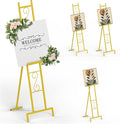 Skcoipsra 58IN Gold Easel Stand by Skcoipsra
