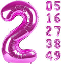 Rosy Purple number balloon 2026 by Upgesy