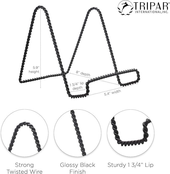 Tripar Decorative Twisted Wire Stand, Photos & More - Image 3