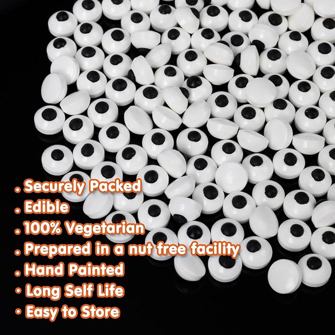 Edible Eyes Sprinkles for Cake Decorating, Small Candy Eyeballs Eyes, 1 cm - Image 6