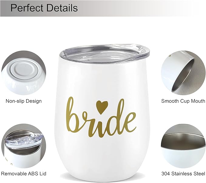 Bride Squad Bachelorette Party Cups 10 Pcs Team Bride Cups Bridesmaid Gifts - Image 3