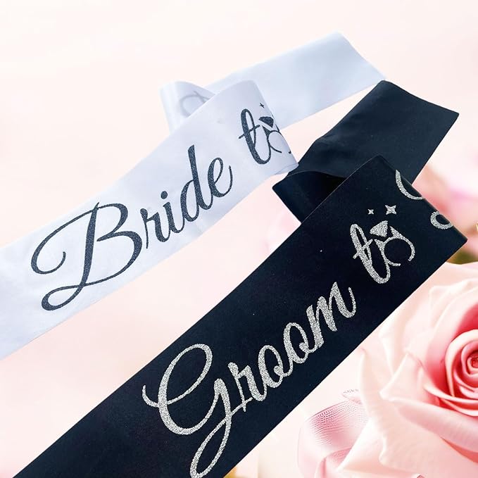Bride Sash Bachelorette Party Bride and Groom to Be Sash - Image 4