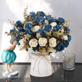 Lifelike Artificial Rose Bouquets and Ceramic vases, Fake Silk Roses, Suitable by Unknown