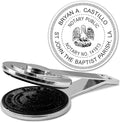 MaxMark Insert Only for Notary Seal Round Desk Embosser for Louisiana State by Maxmark