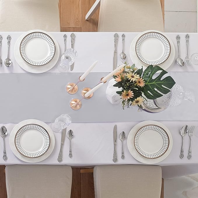 24Pack Table Runner 12 x 108 Inches Satin Silk Table Runner - Image 4