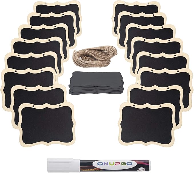 ONUPGO 16 Pack Chalkboard Tags - Image 3