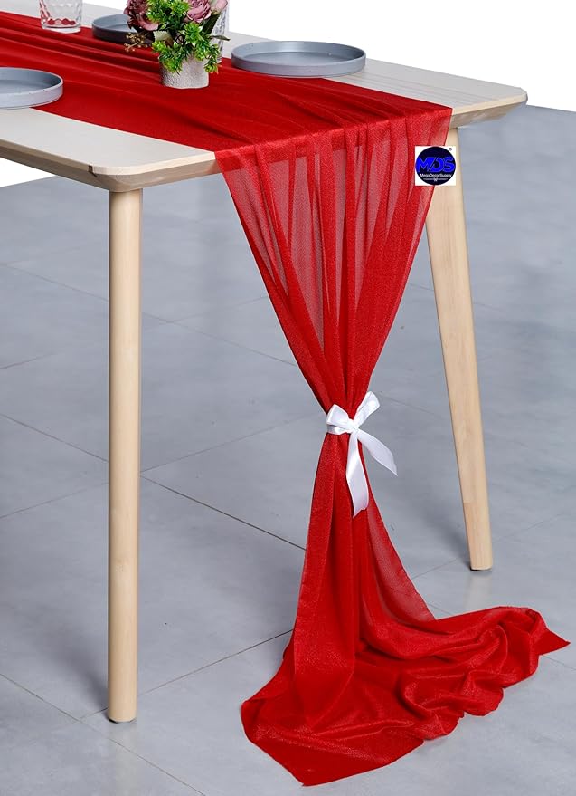 MDS Halloween Chiffon Table Runner - Image 3