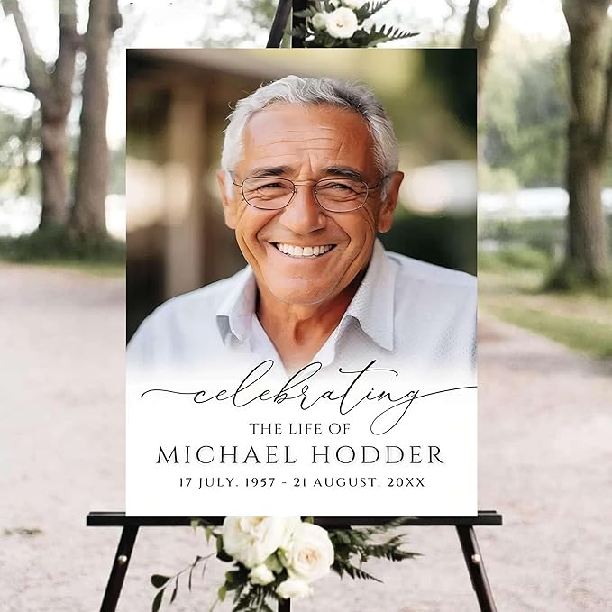 Personalized Funeral Welcome Signs, Celebration Of Life Yard Sign, Celebration by SZ-HaNoi