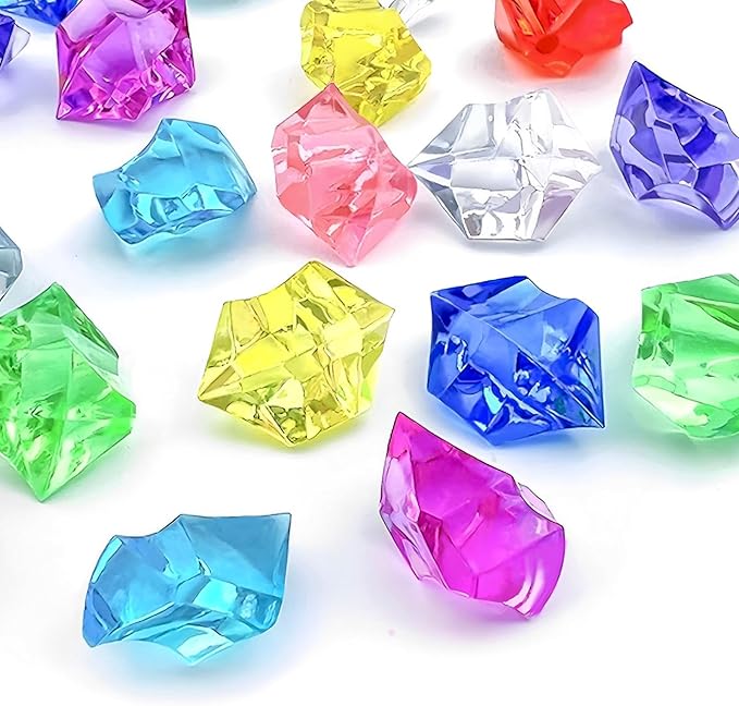 Multicolor Vase Fillers Sparkling Fake Crush Ice Rocks Acrylic Diamonds by N