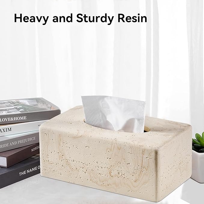 Natural Travertine Textures Tissue Box Cover Rectangular - Image 6