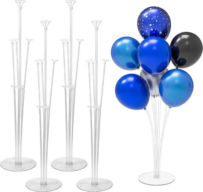 JOYYPOP 4 Sets 28 Inch Balloon Stand Kit, Balloon Holder Stickers Table by JOYYPOP