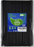 Disposable Black Paper Drinking Straws by LivesonGreen