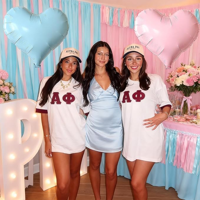 Pink Blue Heart Balloons, 24Inch Large Pink Heart Foil Balloons - Image 5