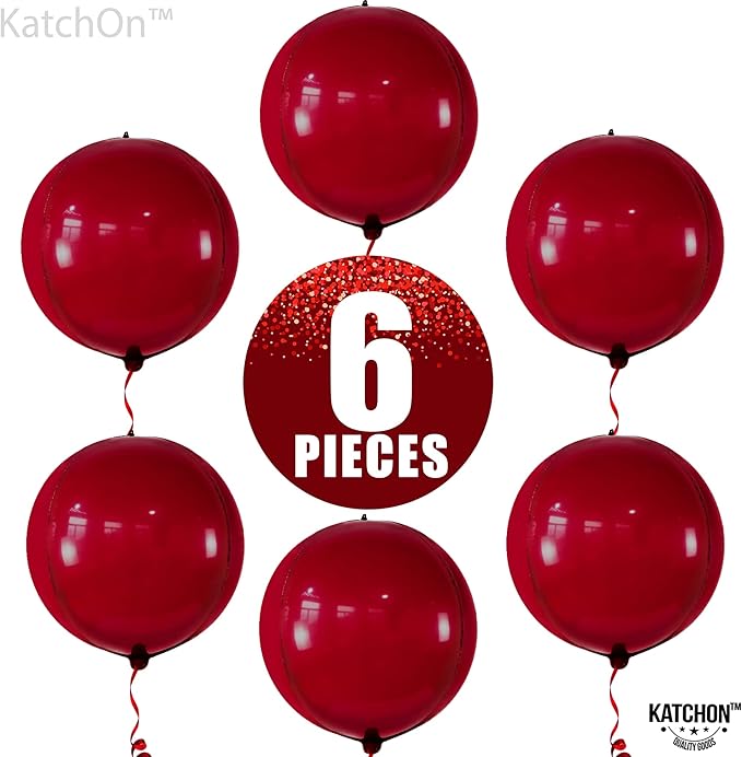 KatchOn, Big Metallic Red Balloons - Image 8