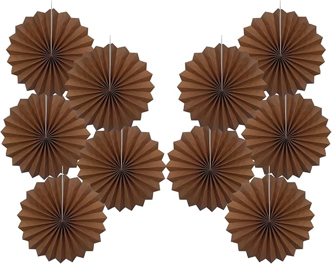 Brown Party Decorations, Boho Party Decoration, Fall Decorations 8in Hanging by BARTHEW