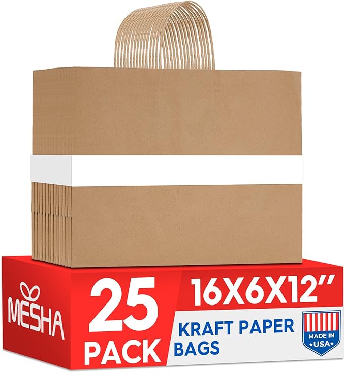 MESHA Large Brown Paper Bags by MESHA