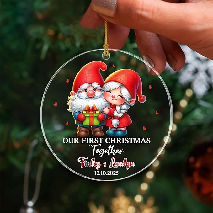Personalized Our First Christmas Together Ornaments, 1st Christmas Together - Image 4