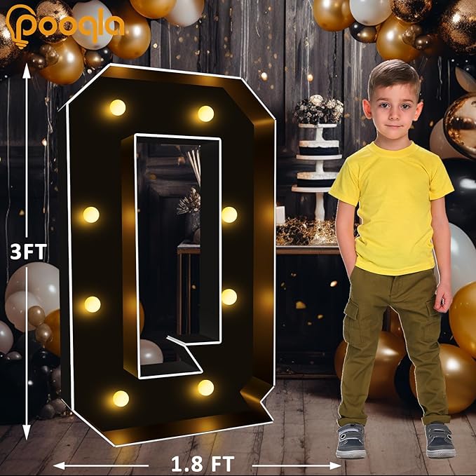 Pooqla 3FT Marquee Light Up Letters, Giant Mosaic Letter - Image 4