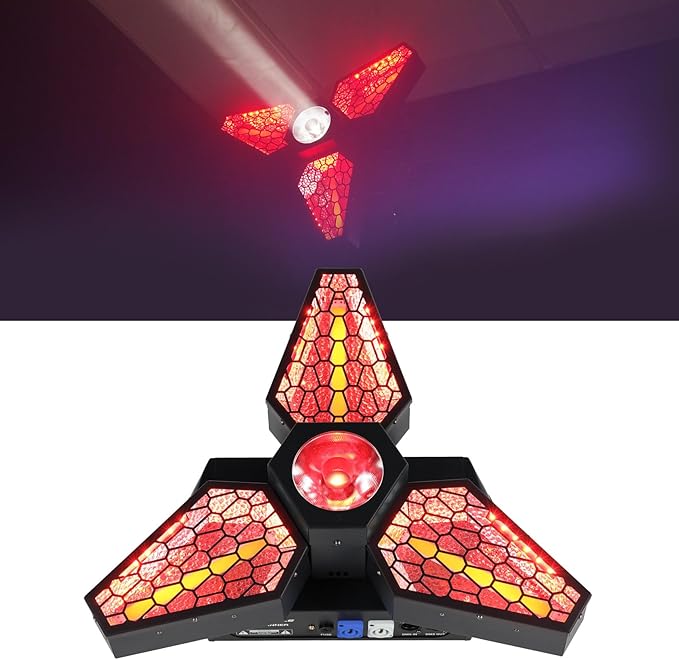 Rockville Leaf Spinner 250W 3-in-1 Rotating DJ Stage Light - Image 2