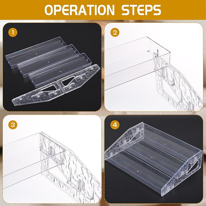 2 Pcs Perfume Organizer Stand, 3 Tier Acrylic Display Risers - Image 4