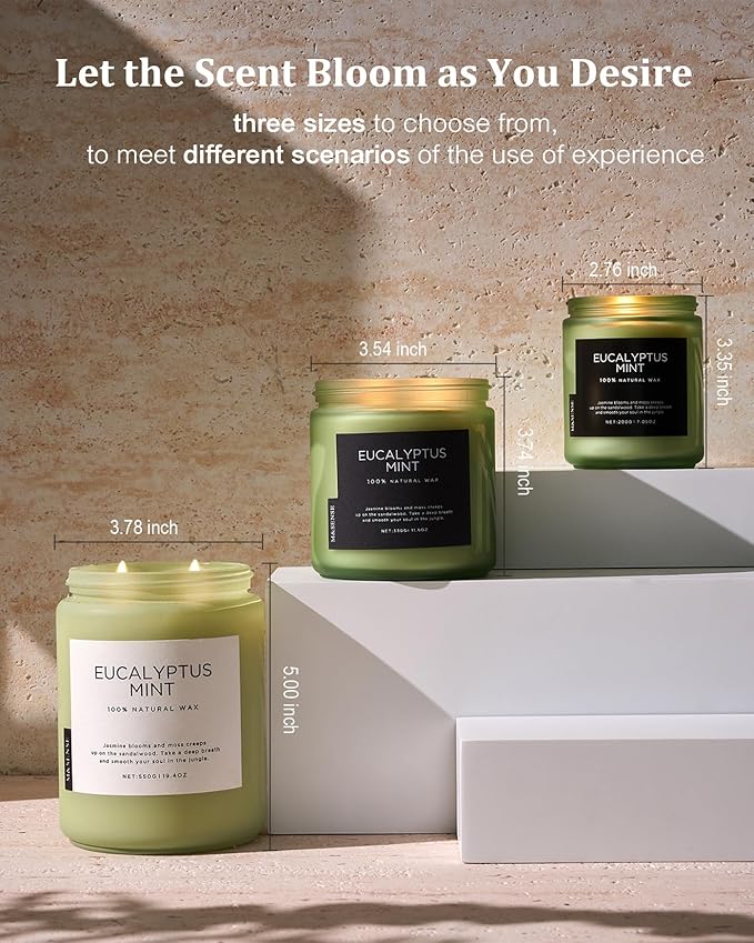 M&SENSE Eucalyptus & Mint Candles - Image 6