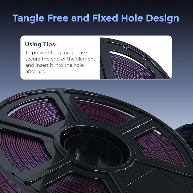 FLASHFORGE PLA Filament 1.75mm +/- 0.02mm Marsala, Color Changeable 3D Printer - Image 5