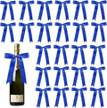 30 Pcs Satin Dark Blue Bows by Sokfone